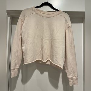 Small aerie crop pink shirt